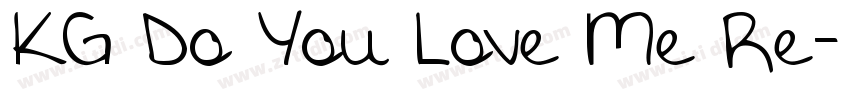 KG Do You Love Me Re字体转换